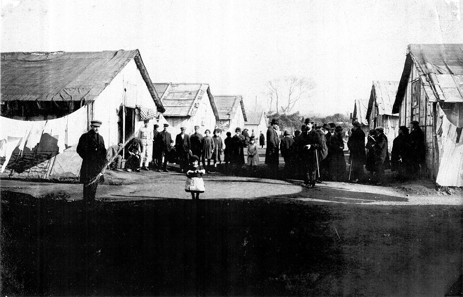 Réfugiés arméniens hébergés au camp Oddo, Marseille, années 1920. Copyright : ARAM