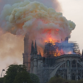 La cathédrale Notre-Dame de Paris en feu, le 15 avril 2019